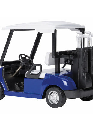 Toysmith Rollin' Pull-Back Golf Cart-Toy Car, Die Cast- Blue