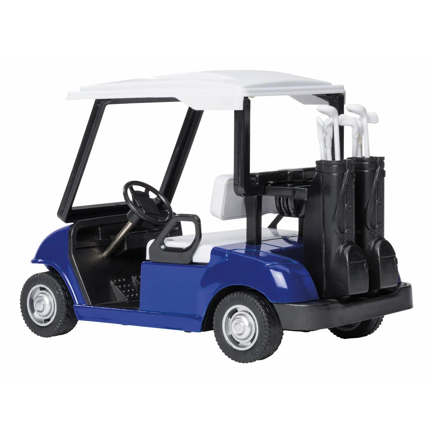 Toysmith Rollin' Pull-Back Golf Cart-Toy Car, Die Cast- Blue