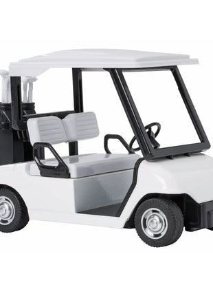 Toysmith Rollin' Pull-Back Golf Cart-Toy Car, Die Cast- White