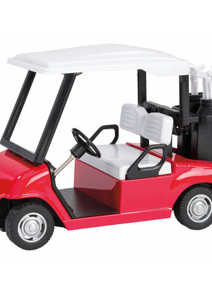 Toysmith Rollin' Pull-Back Golf Cart-Toy Car, Die Cast - Red