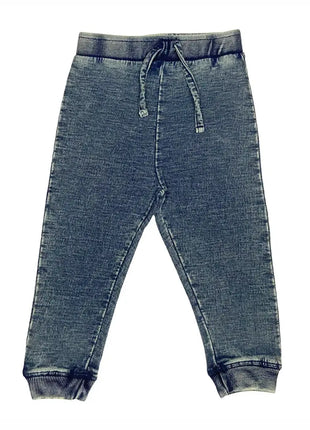 Distressed Dark Denim Jogger