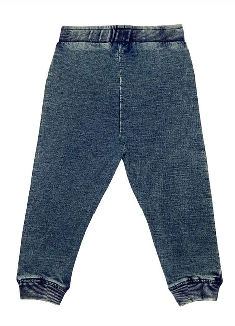 Distressed Dark Denim Jogger