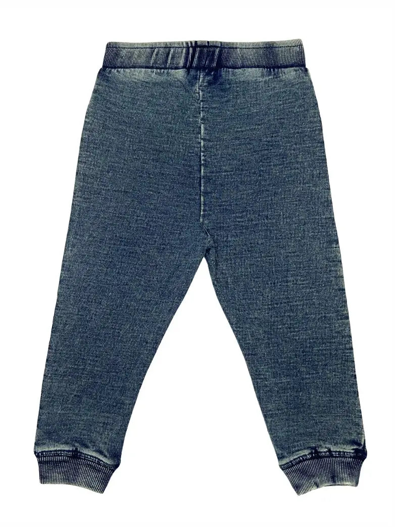 Distressed Dark Denim Jogger