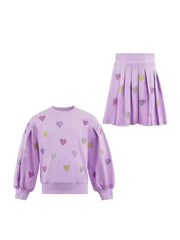 Lola And The Boys Lavender Sparkle Hearts Set