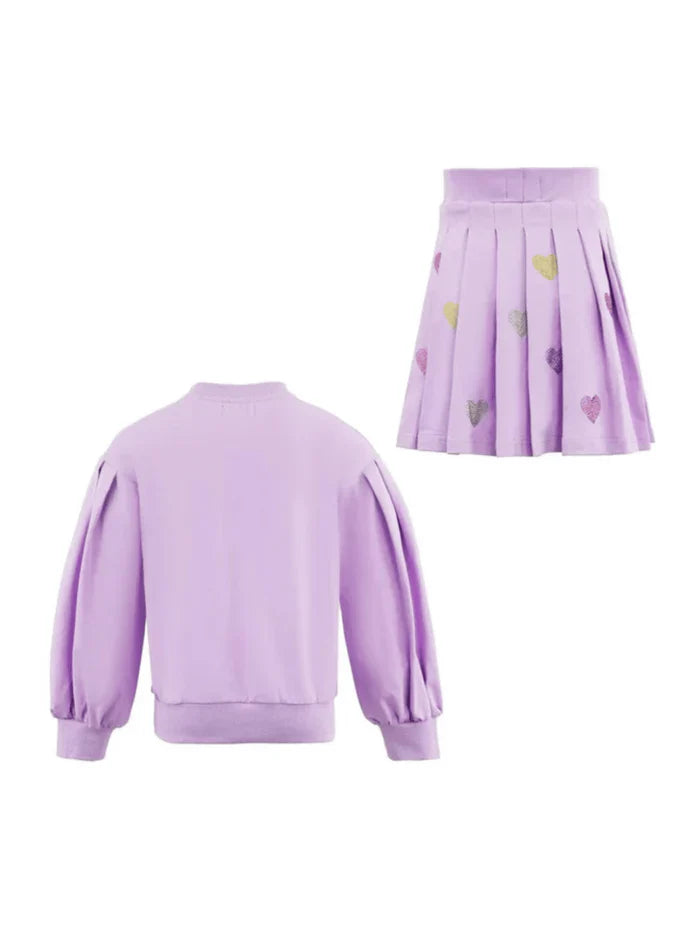 Lola And The Boys Lavender Sparkle Hearts Set