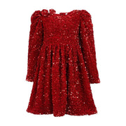 Lola And The Boys Ruby Party Shimmer Dress