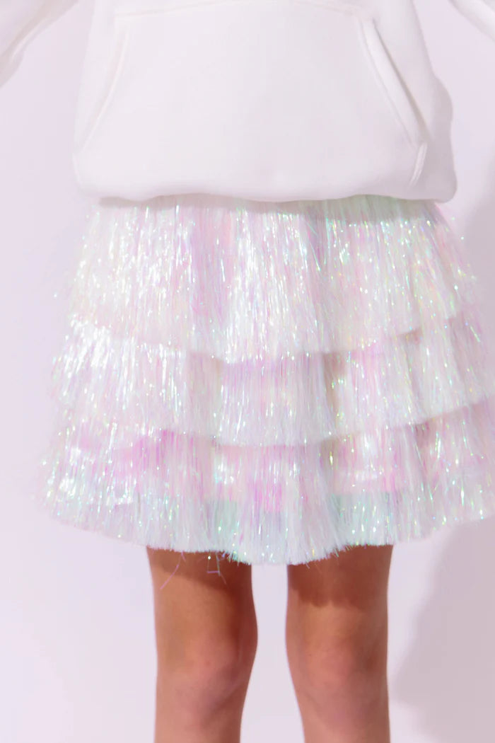 Snow Shimmer Tinsel Skirt
