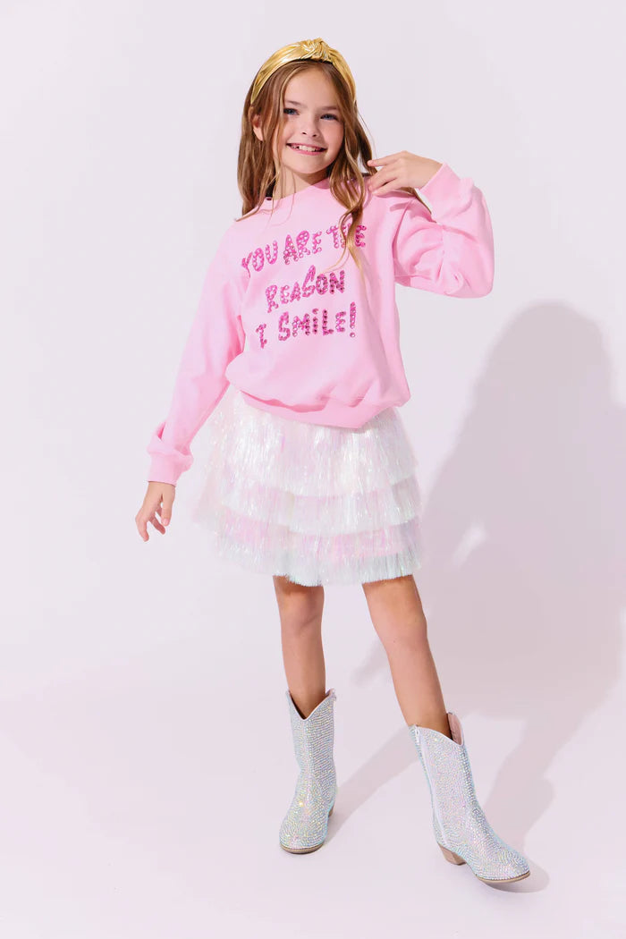 Snow Shimmer Tinsel Skirt