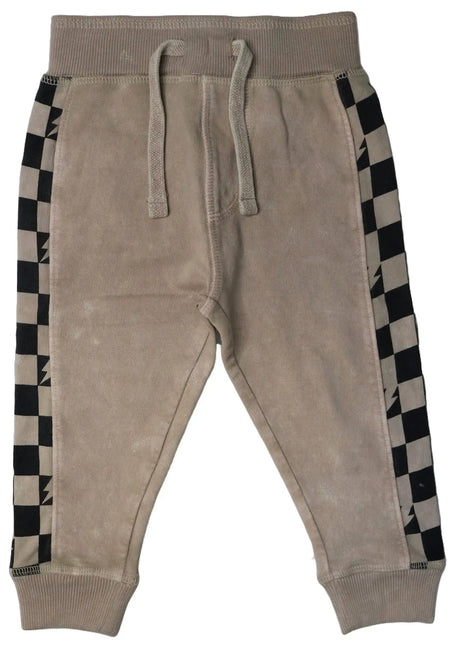 Stone Checkered Jogger