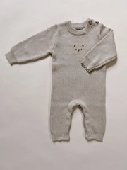 Baby Bear Jacquard Jumpsuit