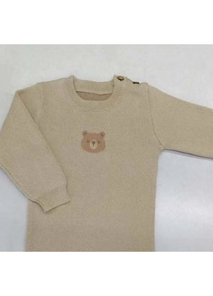 Baby Bear Jacquard Jumpsuit