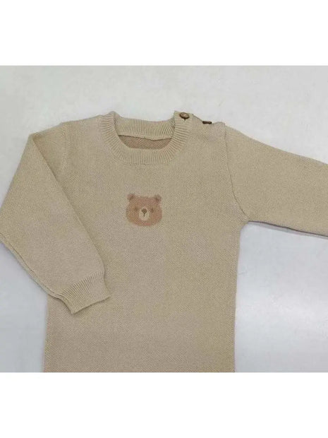 Baby Bear Jacquard Jumpsuit