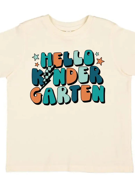 Sweet Wink Hello Kindergarten Short Sleeve T-Shirt - Natural