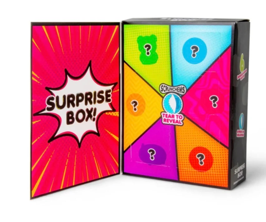 Showcase Scrunchems Surprise Box – 6 Compartment Sensory Squishy Toy | default - #43231
