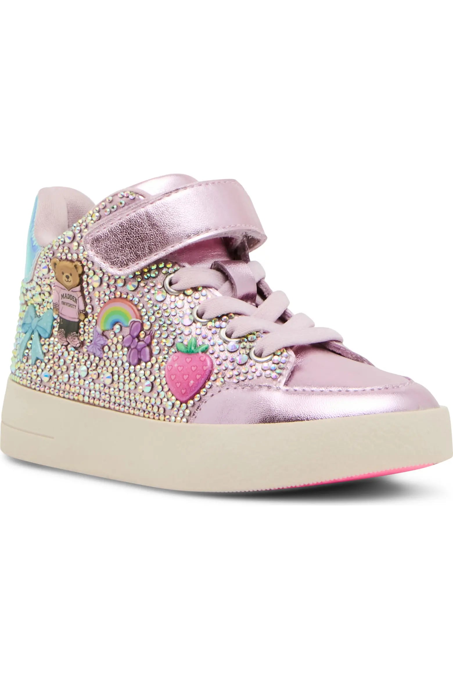 Steve Madden Toddler Girls' Tdelight High Top Sneaker