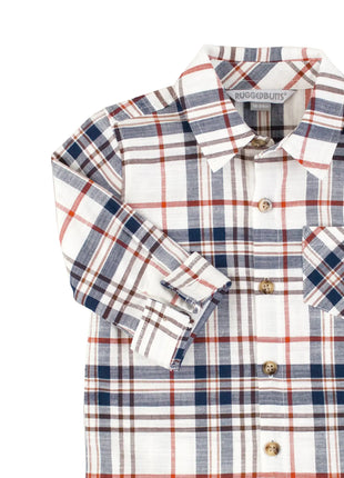Harvest Plaid Long Sleeved Button Down