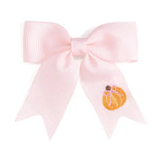Sweet Wink Pumpkin Embroidered Bow Clip - Hair Bows - Hair Accessories