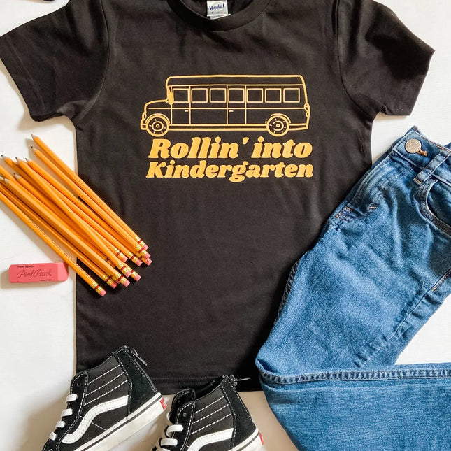 Rollin’ Into Kindergarten Tee