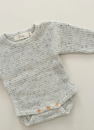 Classic Speckled Ribbed Romper