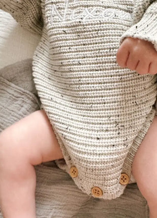 Classic Speckled Ribbed Romper