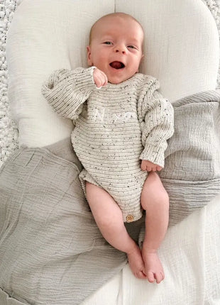 Classic Speckled Ribbed Romper