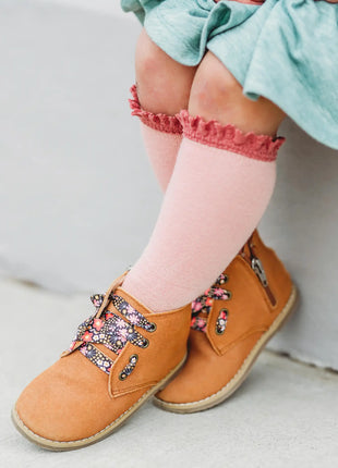 Lace Top Knee High Socks