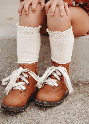 Lace Top Knee High Socks