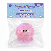 Showcase Squeezesquad Taba Deluxe Premium Silicone Squishy Fidget Toy - Fuchsia Octopus