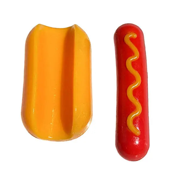Showcase Taba Squishies® Peelables Deluxe Premium Silicone Fidget Toy (1pc) Hot Dog