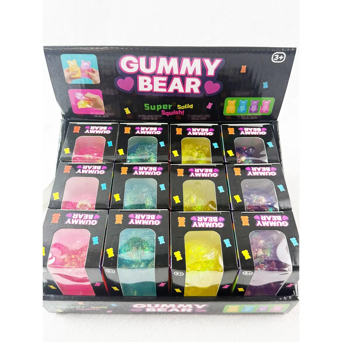Glittered Gummy Bear Squishy