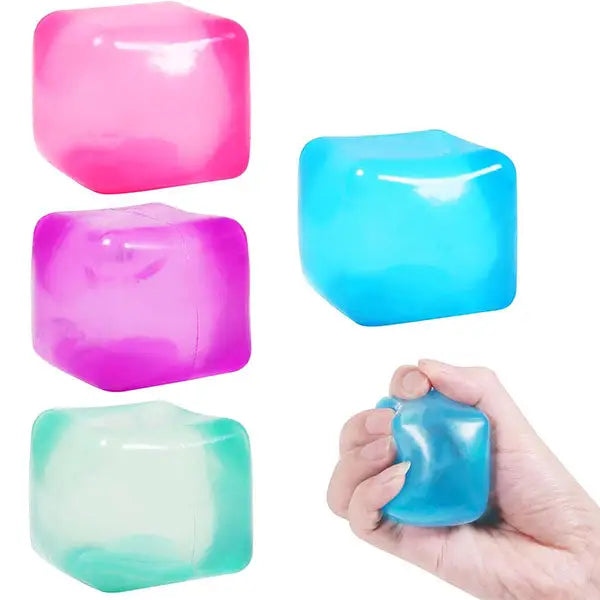 Showcase Sugarsqueez Cube Squishy Fidget Sugar Stress Ball (1pc) Assorted Colors