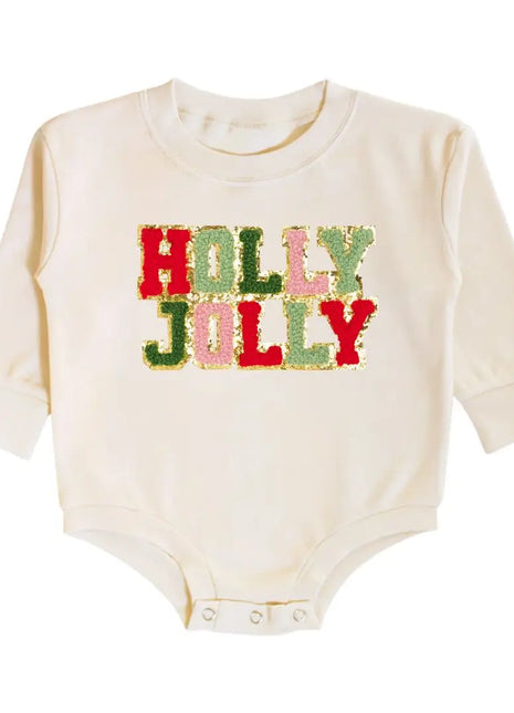 Holly Jolly Patch Romper