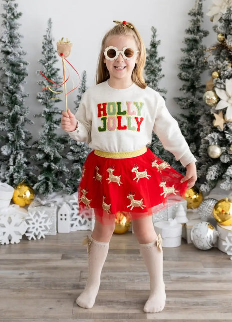 Holly Jolly Patch Sweatshirt