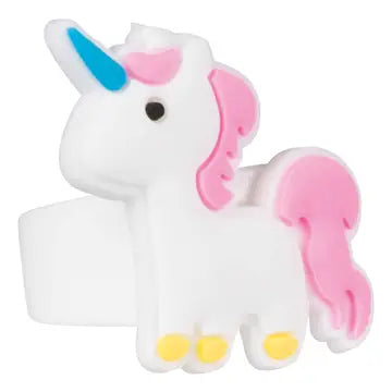 Magical unicorn rings white band