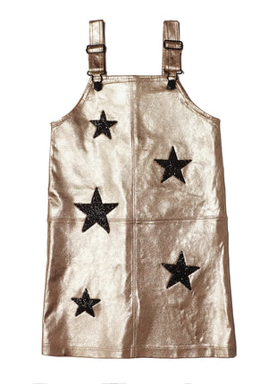 Mia New York Star Overalls Gold