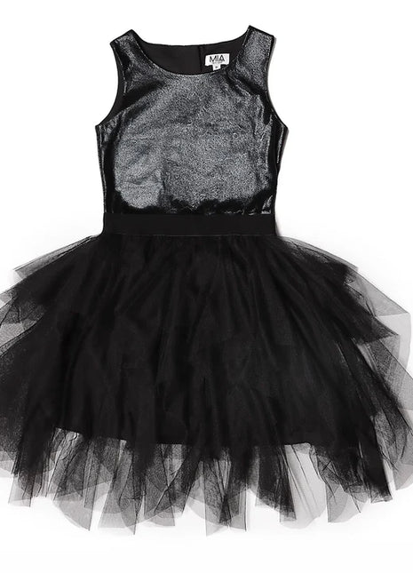 Mia New York Cascade Dress Black