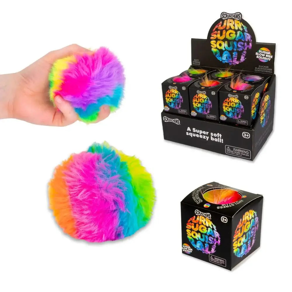 Showcase Scrunchems® Furry Sugar Stress Ball Squishy Fidget Toy (1pc)
