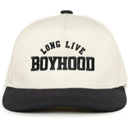 Funky Junque Kids/Baby Two Tone Cap - Long Live Boyhood - Black/Beige