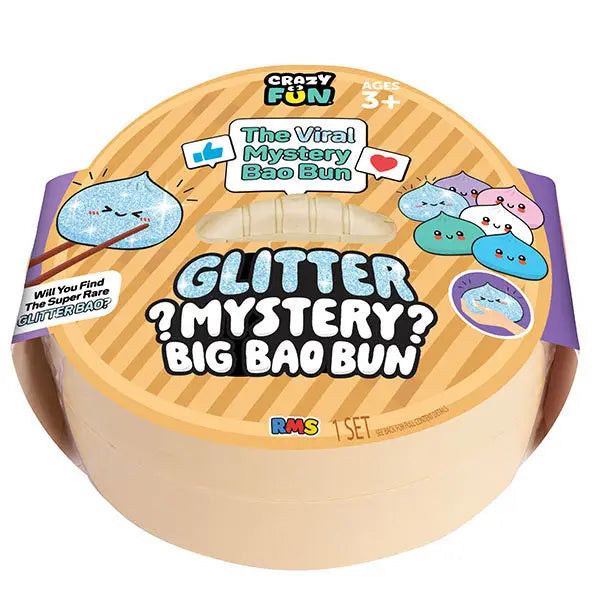 Showcase RMS® Crazy Fun™ 7" Bao Bun Mystery Squishy Rare Gltr | default - #42433