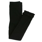Rufflebutts + Ruggedbutts Girls Black Footless Ruffle Tights