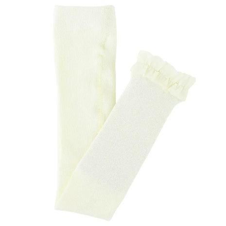 Rufflebutts + Ruggedbutts Girls Ivory Footless Ruffle Tights