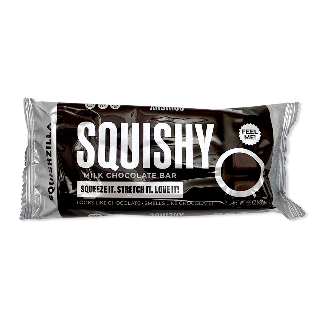 Novelty Brands Fun Doh Scented Chocolate Bar Slow Rise Squishy - 12/Display