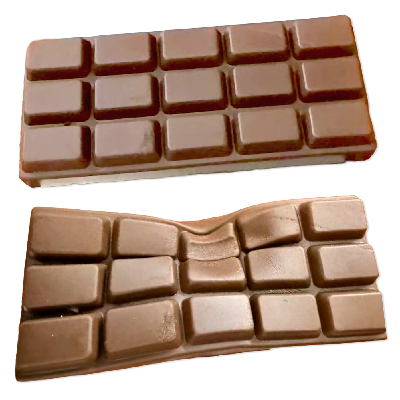 Novelty Brands Fun Doh Scented Chocolate Bar Slow Rise Squishy - 12/Display