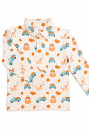 Mila & Rose Pumpkin Spice Pups Polo