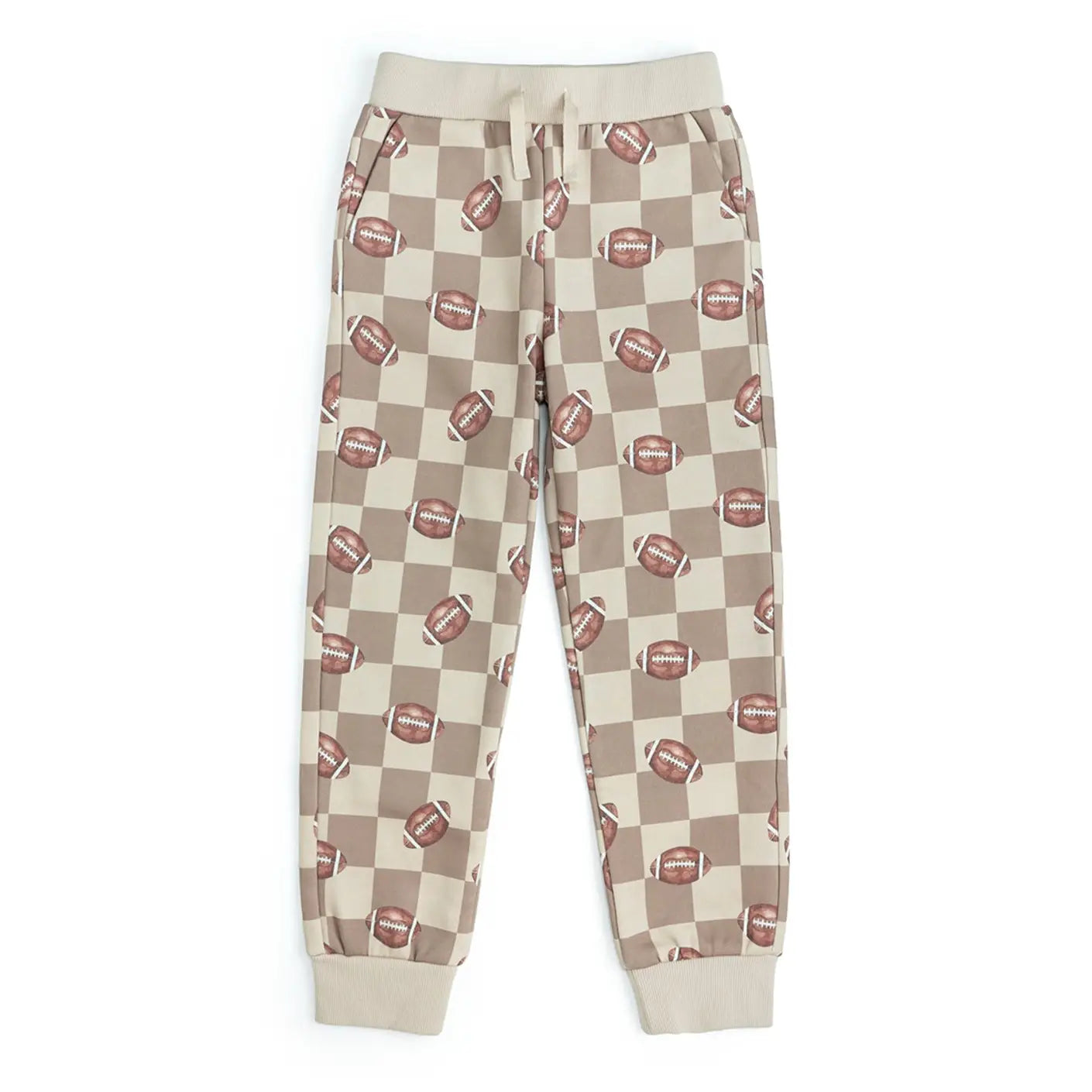 Sweet Winks Football Checkered Jogger - Boys Clothing - Game Day