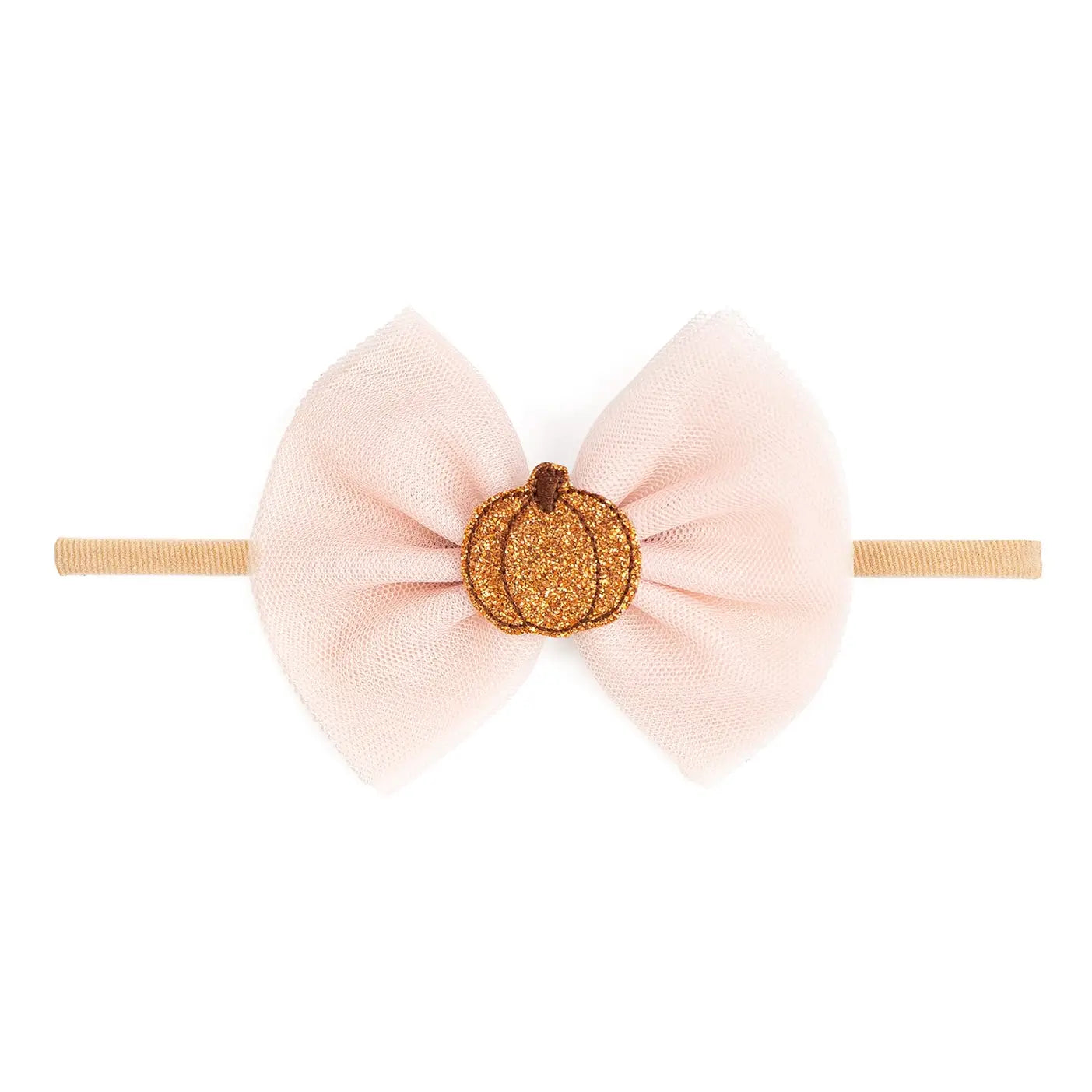 Sweet Wink Pumpkin Tulle Bow Baby Headband - Hair Accessories - Fall