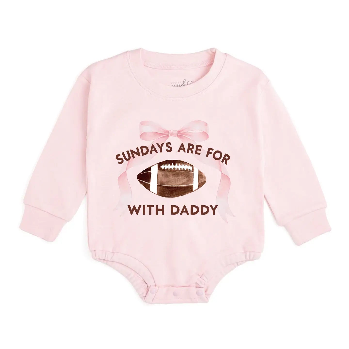 Sweet Wink Sundays Are For Football Long Sleeve Romper - Baby Clothing