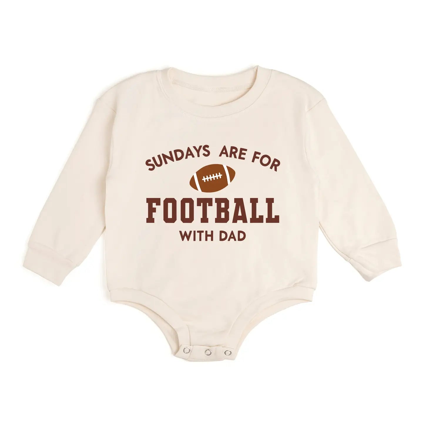 Sweet Wink Sundays Are For Football Long Sleeve Romper - Boys Clothing