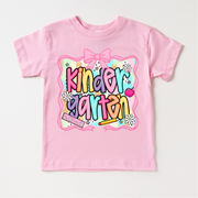 Madi Moosh Girls Kindergarten School Shirt - Back To School Tee