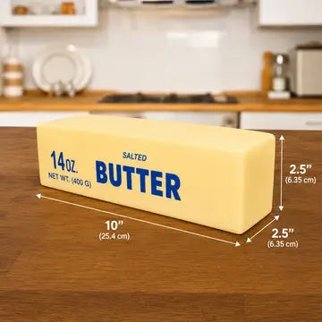 Showcase Giant Salted Butter Stick 10" Taba Squishy® Fidget Toy